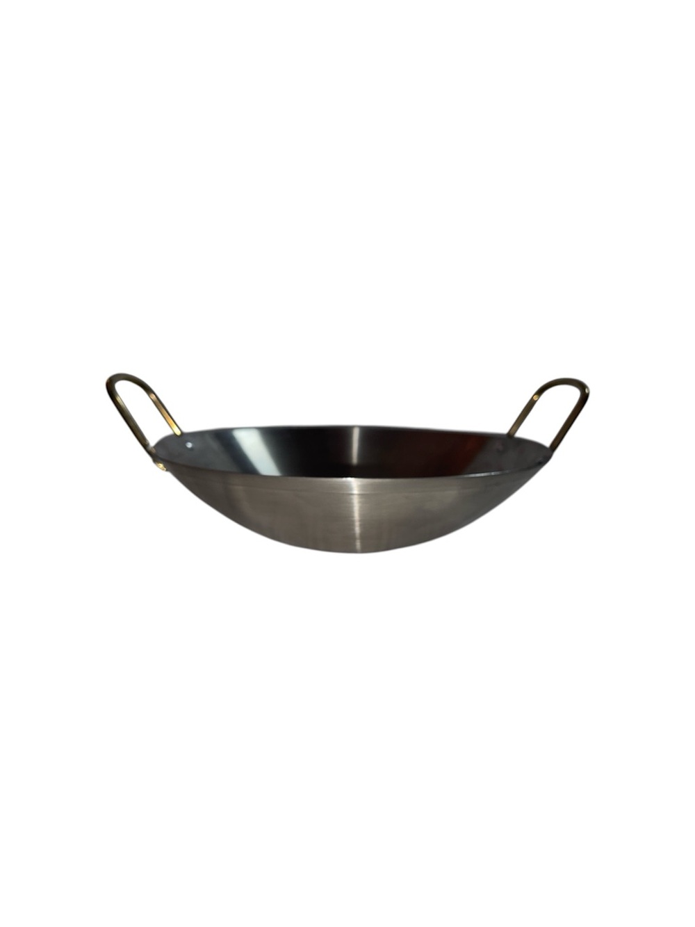 Small Silver Metal Stainless Steel Cooking Pan with Handles